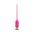Розовый тонкий стимулятор Nipple Vibrator - 23 см. - I-MOON - купить с доставкой в Жуковском