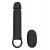 Черная насадка-удлинитель с вибрацией Vibrating Extender With Remote - Dream Toys - в Жуковском купить с доставкой