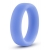 Голубое люминесцентное кольцо Silicone Glo Cock Ring - Blush Novelties - в Жуковском купить с доставкой