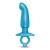 Голубая анальная пробка для массажа простаты Hither Silicone Prostate Plug - 14,3 см. - b-Vibe - в Жуковском купить с доставкой
