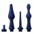 Набор из 3 универсальных насадок для анального душа Universal 3 Piece Silicone Enema Attachment Set - XR Brands - купить с доставкой в Жуковском