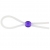 Прозрачное лассо с фиолетовой бусиной SILICONE COCK RING WITH BEAD LAVENDER - NMC - в Жуковском купить с доставкой