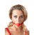 Силиконовый кляп-шар на чёрных ремешках Red Gag silicone - Orion - купить с доставкой в Жуковском