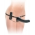 Черный страпон с вагинальной пробкой Deluxe Vibrating Penetrix Strap-On - 19 см. - Pipedream - купить с доставкой в Жуковском