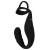 Черное эрекционное кольцо со стимуляцией промежности и анальной пробкой Cock Ring with RC Prostate Plug - Orion - в Жуковском купить с доставкой