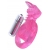 Розовая вибронасадка со стимулятор клитора   Язычок - Toyfa Basic - в Жуковском купить с доставкой