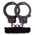 Чёрные наручники из листового металла в комплекте с веревкой BONDX METAL CUFFS LOVE ROPE SET - Dream Toys - купить с доставкой в Жуковском
