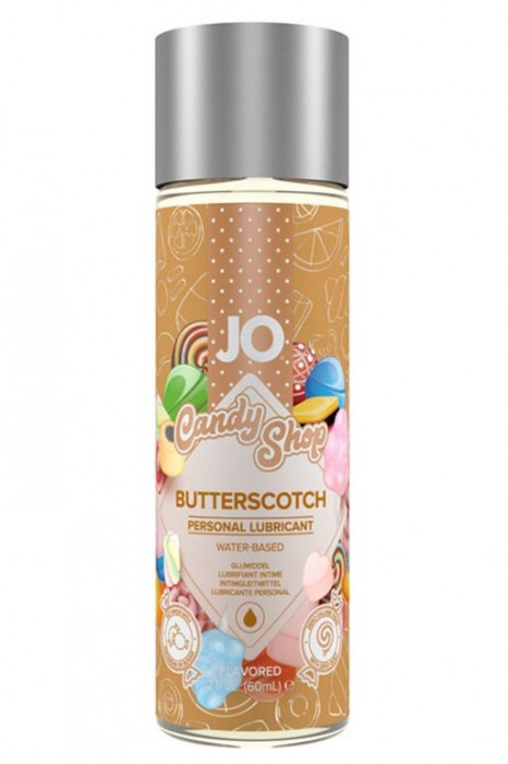 Смазка на водной основе Candy Shop Butterscotch с ароматом ирисок - 60 мл. - System JO - купить с доставкой в Жуковском