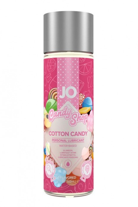 Смазка на водной основе Candy Shop Cotton Candy с ароматом сладкой ваты - 60 мл. - System JO - купить с доставкой в Жуковском