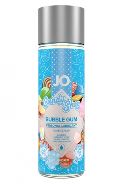 Смазка на водной основе Candy Shop Bubblegum с ароматом жвачки - 60 мл. - System JO - купить с доставкой в Жуковском