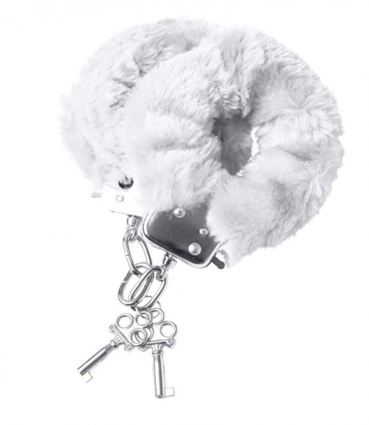 Наручники с белой меховой опушкой - ToyFa - купить с доставкой в Жуковском