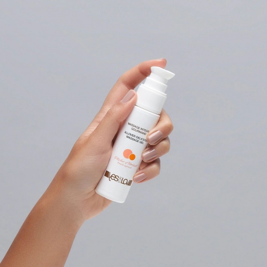 Универсальный массажный гель-смазка Allover Delicious Massage Gel с ароматом персика и аброкоса - 50 мл. - YESforLOV - купить с доставкой в Жуковском