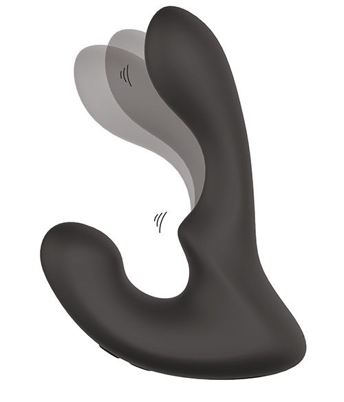 Чёрный массажер простаты с 2 моторами BOOTY ROCKER - Dream Toys - в Жуковском купить с доставкой