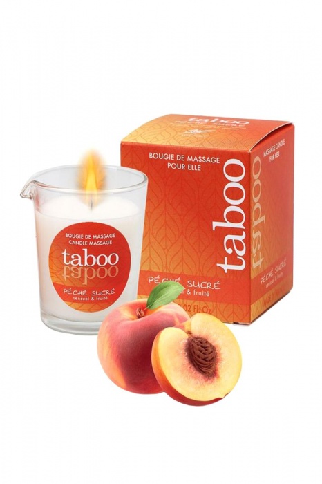 Массажное аромамасло с афродизиаками для женщин RUF Taboo Peche sucre - 60 гр. - RUF - купить с доставкой в Жуковском