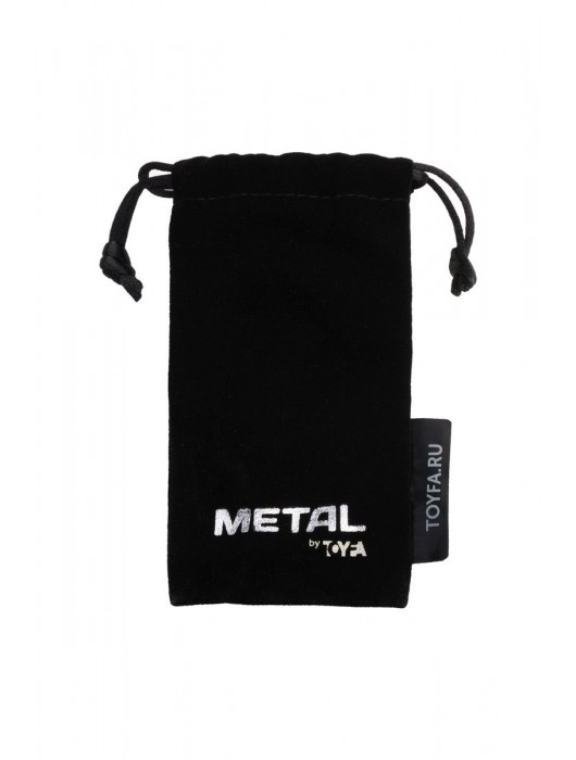 Серебристая коническая анальная пробка с красным кристаллом - 8 см. - ToyFa - купить с доставкой в Жуковском