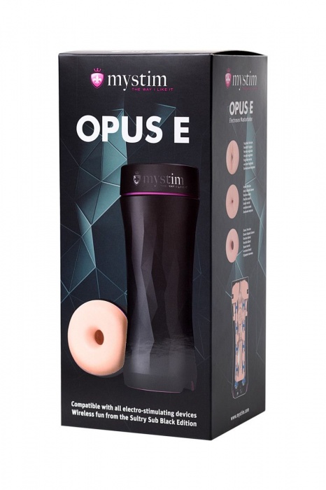 Мастурбатор-анус Opus E Donut с возможностью подключения электростимуляции - MyStim - купить с доставкой в Жуковском