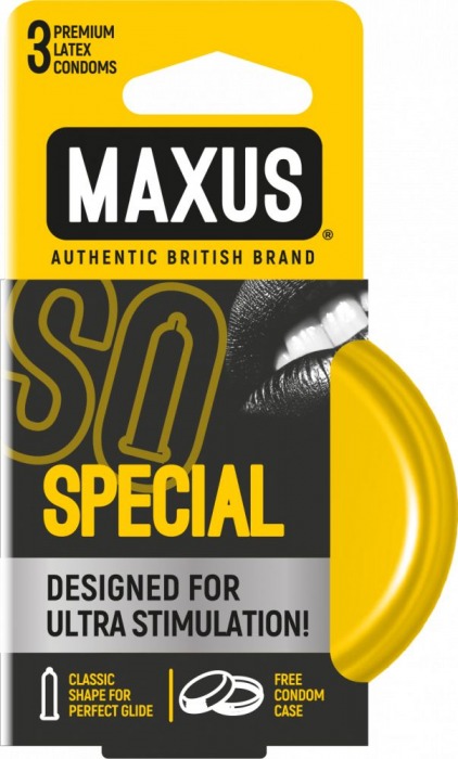 Презервативы с точками и рёбрами в железном кейсе MAXUS Special - 3 шт. - Maxus - купить с доставкой в Жуковском