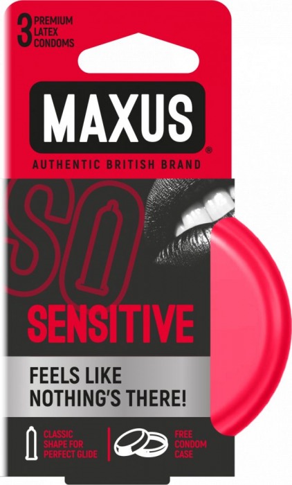 Ультратонкие презервативы в железном кейсе MAXUS Sensitive - 3 шт. - Maxus - купить с доставкой в Жуковском