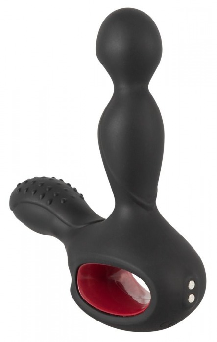Черный вибромассажер простаты с нагревом и ротацией Prostate Plug - 14,5 см. - Orion - в Жуковском купить с доставкой