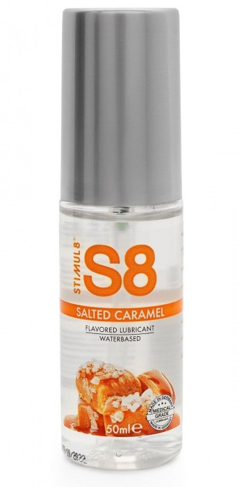 Лубрикант S8 Flavored Lube со вкусом солёной карамели - 50 мл. - Stimul8 - купить с доставкой в Жуковском