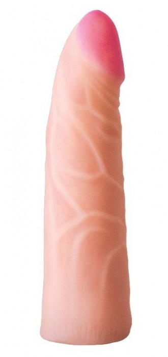 Фаллическая насадка на трусики харнесс - 17,5 см. - LOVETOY (А-Полимер) - купить с доставкой в Жуковском