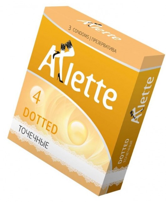 Презервативы Arlette Dotted с точечной текстурой - 3 шт. - Arlette - купить с доставкой в Жуковском
