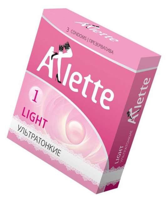 Ультратонкие презервативы Arlette Light - 3 шт. - Arlette - купить с доставкой в Жуковском