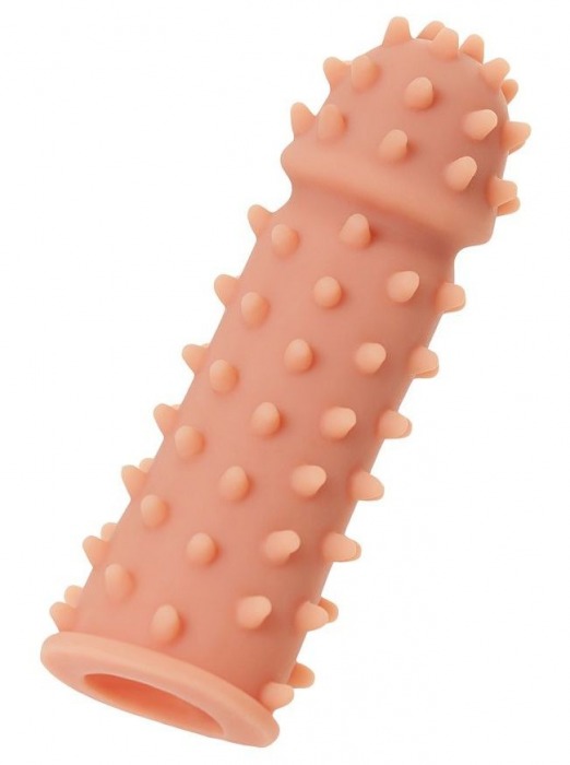 Телесная реалистичная насадка KOKOS Extreme Sleeve 03 с дополнительной стимуляцией - 12,7 см. - KOKOS - в Жуковском купить с доставкой