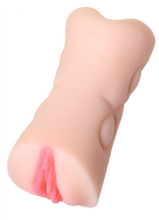 Телесный двусторонний мастурбатор Rich Fruit - вагина и анус - ToyFa - в Жуковском купить с доставкой