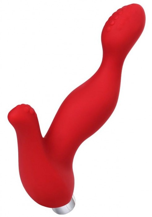 Красный силиконовый вибростимулятор простаты Proman - 12,5 см. - ToyFa - в Жуковском купить с доставкой
