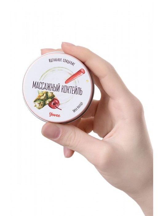 Массажная свеча «Массажный коктейль» с ароматом пина колады - 30 мл. - ToyFa - купить с доставкой в Жуковском