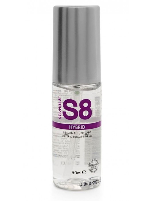 Cмазка на водно-силиконовой основе S8 Hybrid - 50 мл. - Stimul8 - купить с доставкой в Жуковском
