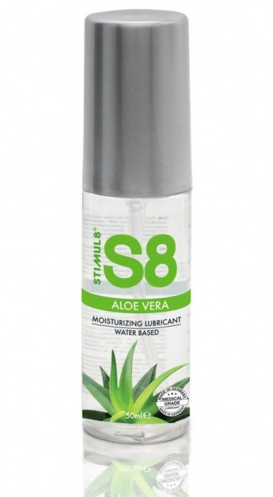 Лубрикант на водной основе S8 Aloe Vera Lube с алоэ вера - 50 мл. - Stimul8 - купить с доставкой в Жуковском