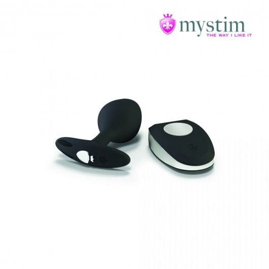 Черная пробка Mystim Rocking Vibe S с возможностью подключения к электростимулятору - 9,7 см. - MyStim - купить с доставкой в Жуковском