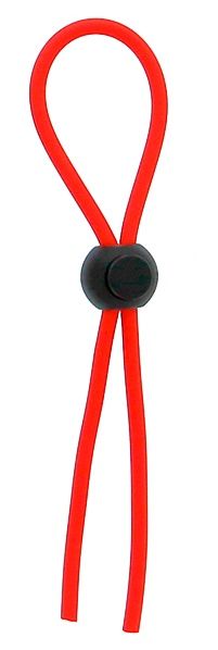 Красное эрекционное лассо с одной бусиной-утяжкой STRETCHY THIN LASSO - Dream Toys - в Жуковском купить с доставкой