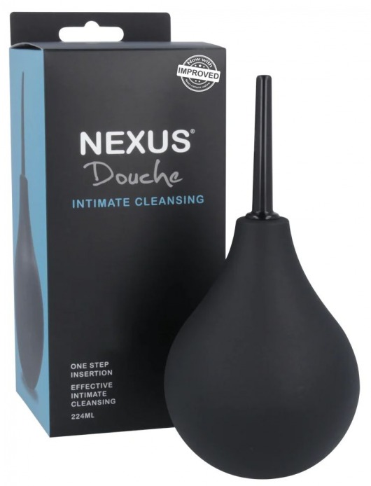 Черный анальный душ с обратным клапаном Non Return Valve Anal Douche - Nexus Range - купить с доставкой в Жуковском