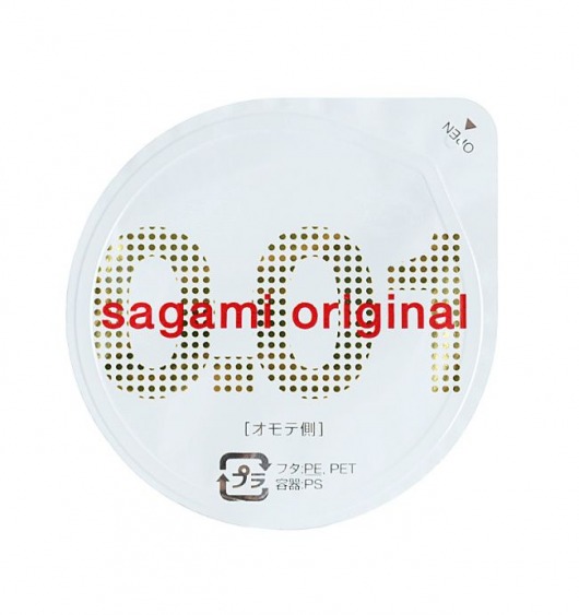 Супертонкий презерватив Sagami Original 0.01 - 1 шт. - Sagami - купить с доставкой в Жуковском