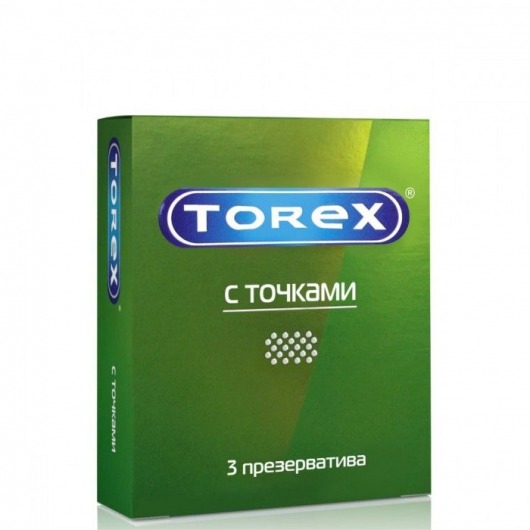 Текстурированные презервативы Torex  С точками  - 3 шт. - Torex - купить с доставкой в Жуковском