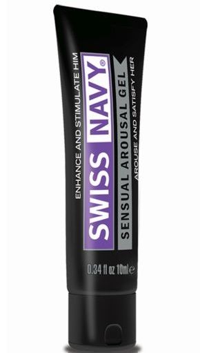 Возбуждающий гель-лубрикант на водной основе Sensual Arousal Lubricant - 10 мл. - Swiss navy - купить с доставкой в Жуковском