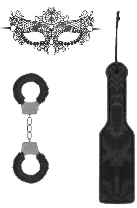 Черный игровой набор Introductory Bondage Kit №4 - Shots Media BV - купить с доставкой в Жуковском
