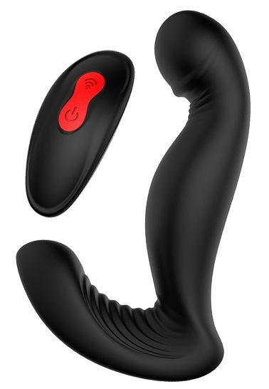 Черный вибромассажер простаты SWIRLING P-PLEASER - Dream Toys - в Жуковском купить с доставкой