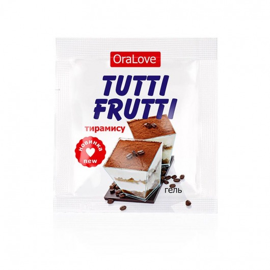 Пробник гель-смазки Tutti-frutti со вкусом тирамису - 4 гр. - Биоритм - купить с доставкой в Жуковском