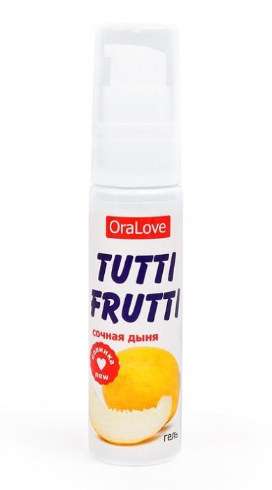 Гель-смазка Tutti-frutti со вкусом сочной дыни - 30 гр. - Биоритм - купить с доставкой в Жуковском