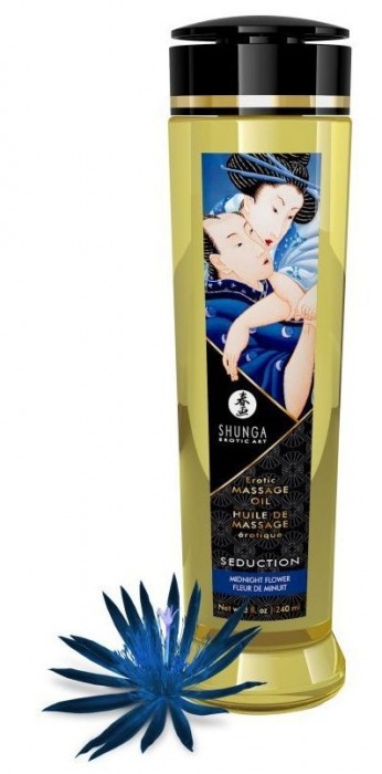 Массажное масло с ароматом ночных цветов Seduction - 240 мл. - Shunga - купить с доставкой в Жуковском