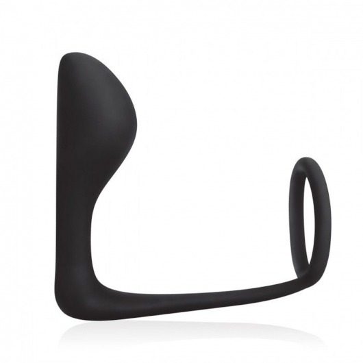 Стимулятор простаты с фиксацией эрекционным кольцом Prostate Gear - BlueLine - в Жуковском купить с доставкой