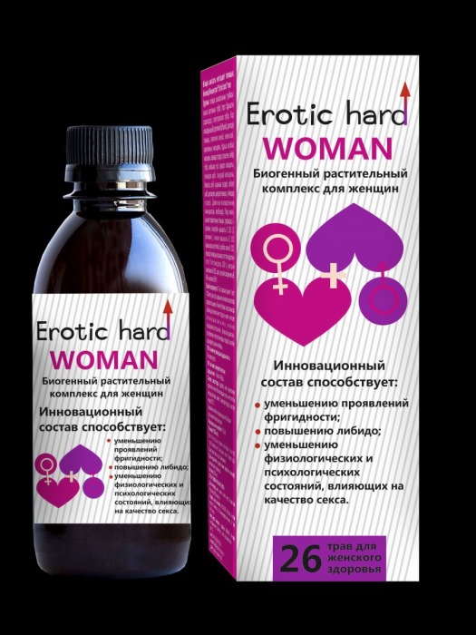Женский биогенный концентрат для повышения либидо Erotic hard Woman - 250 мл. - Erotic Hard - купить с доставкой в Жуковском
