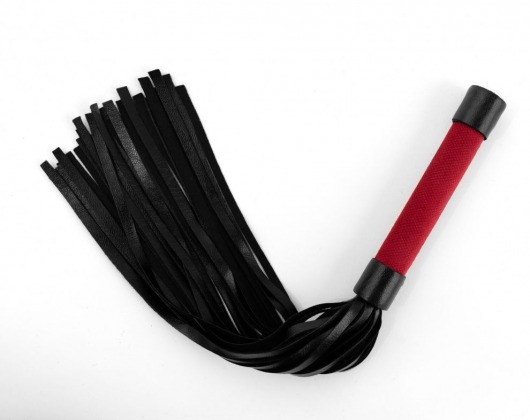 Красно-черная плеть My Rules - 43 см. - БДСМ Арсенал - купить с доставкой в Жуковском