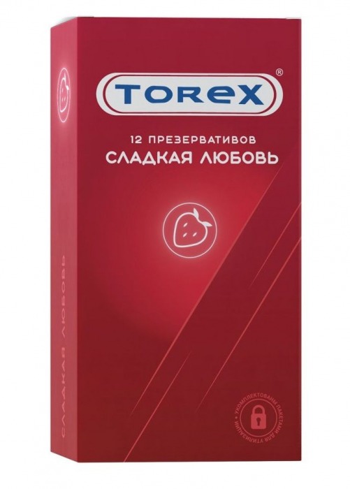 Презервативы Torex  Сладкая любовь  с ароматом клубники - 12 шт. - Torex - купить с доставкой в Жуковском