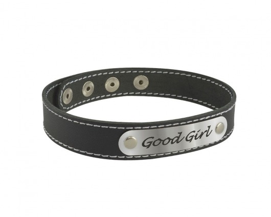 Чокер с белой строчкой Good Girl - Sitabella - купить с доставкой в Жуковском