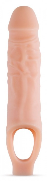 Телесный реалистичный фаллоудлинитель 9 Inch Silicone Cock Sheath Penis Extender - 22,86 см. - Blush Novelties - в Жуковском купить с доставкой
